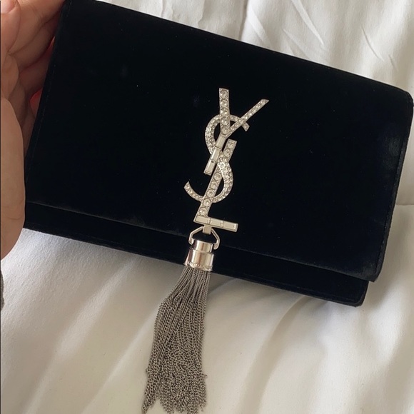 YSL YVES SAINT LAURENT WALLET ON CHAIN WOC BAG - Picture 3 of 9